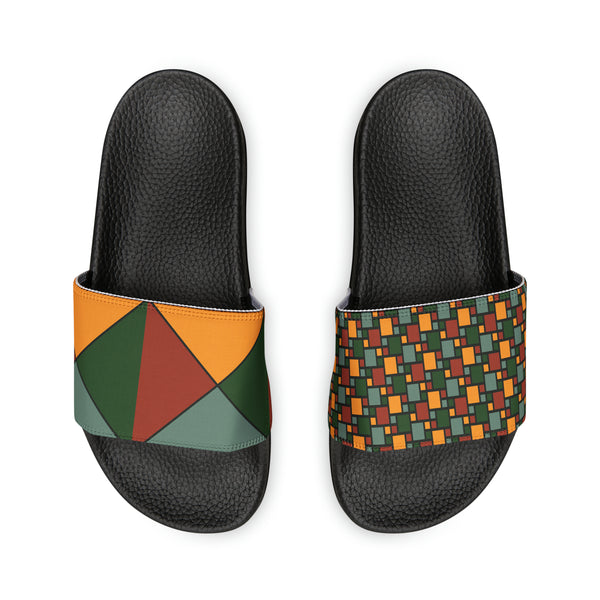 Two Tone Rasta Women's PU Slide Sandals