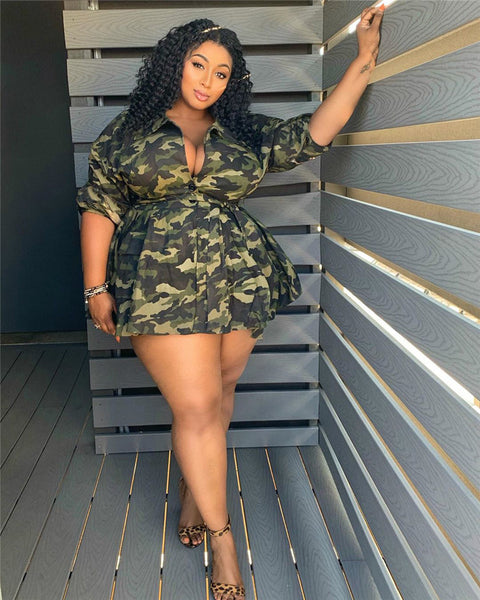 El Paso Short Camo Dress