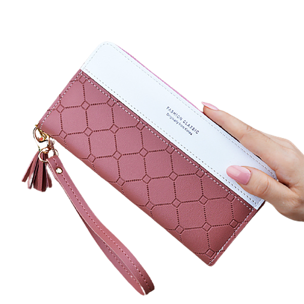 Arlington Embossed PU Leather Clutch Wallet Purse
