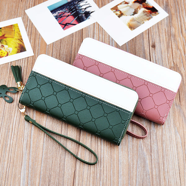 Arlington Embossed PU Leather Clutch Wallet Purse