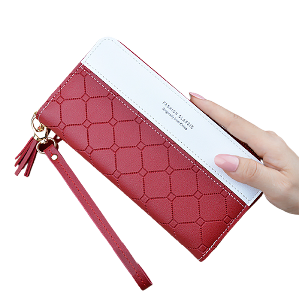 Arlington Embossed PU Leather Clutch Wallet Purse