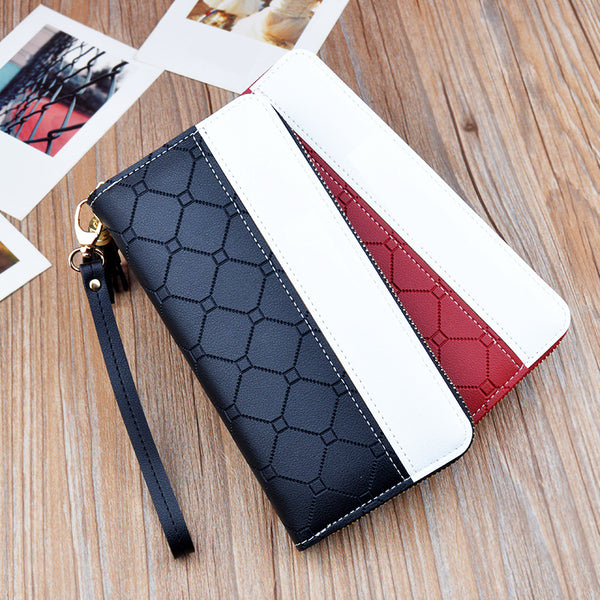 Arlington Embossed PU Leather Clutch Wallet Purse