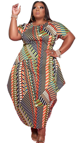 Memphis Stripe Dress