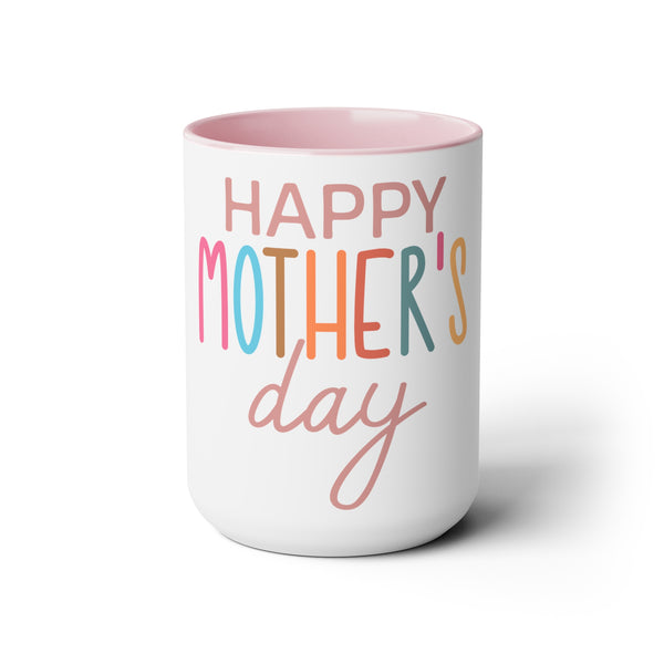 Happy Mother's Day Two-Tone Coffee Mugs Cup, 15oz