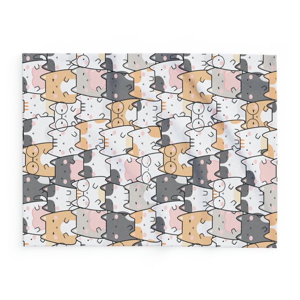 Cat Group Arctic Fleece Throw Blanket