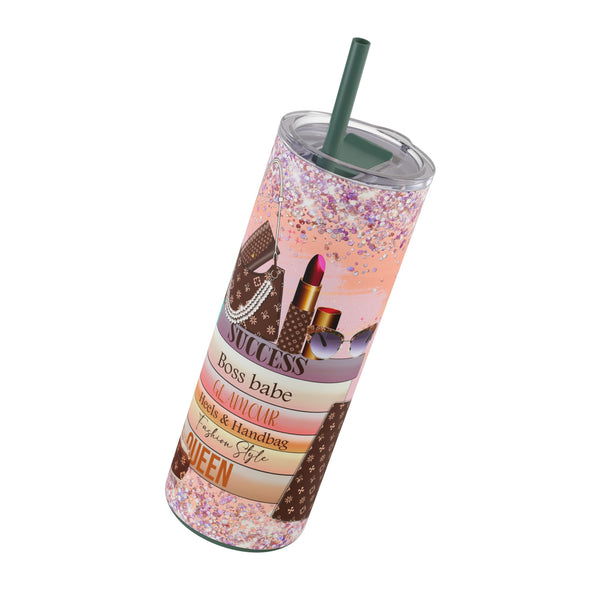 "Boss Babe Fashion"  Skinny Matte Tumbler, 20oz