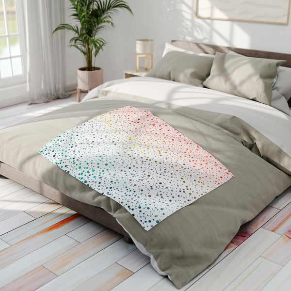 Polka Dots Arctic Fleece Throw Blanket