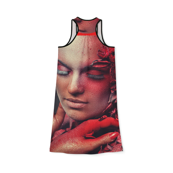 Red Flame Art Women's Racerback Dress