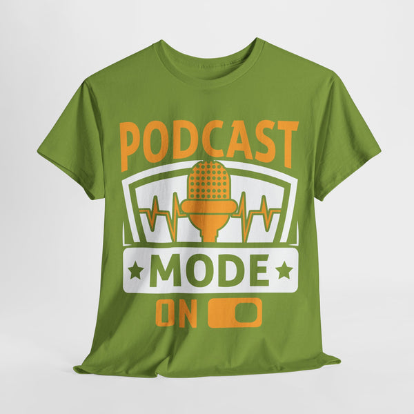 Podcast Mode On Plus Size Woman Heavy Cotton Tee