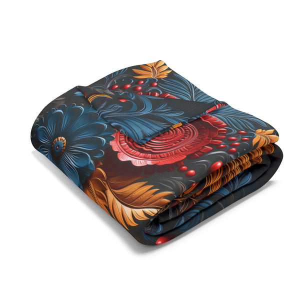 3D Flower 2.0 Arctic Fleece Throw Blanket