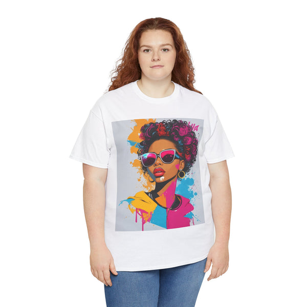 "Black Women" Woman Crewneck T-Shirt: Focus on the Good - Unisex Heavy Cotton Tee