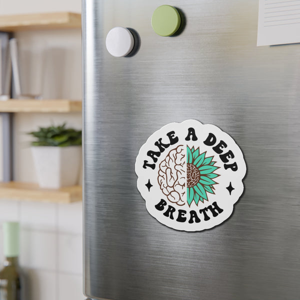 Take a Deep Breath Die-Cut Magnets