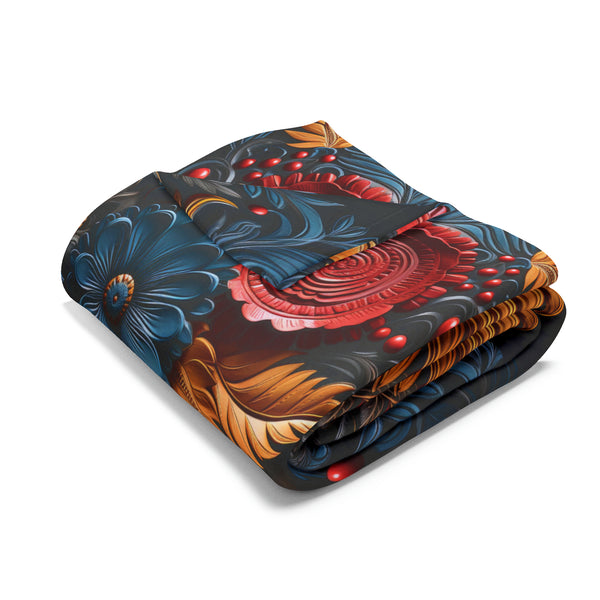 3D Flower 2.0 Arctic Fleece Throw Blanket