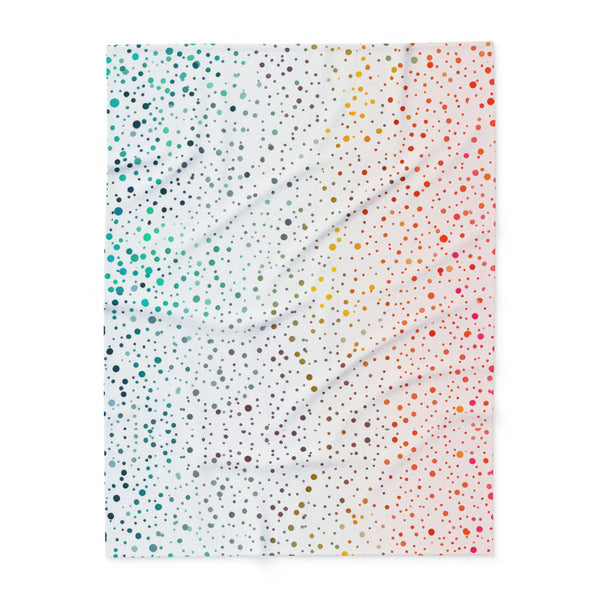 Polka Dots Arctic Fleece Throw Blanket