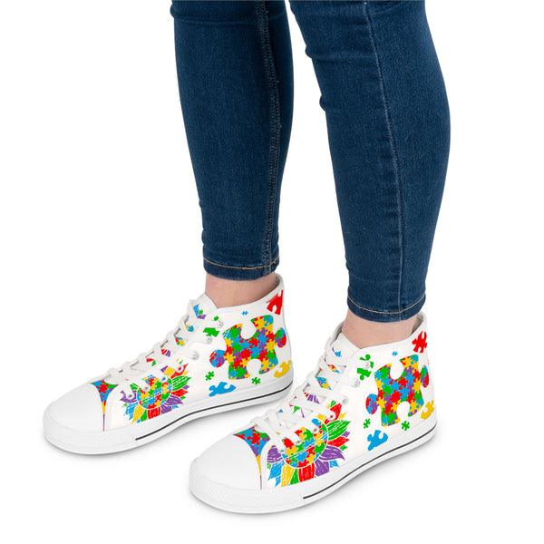 Autism Awareness Women's High Top Sneakers