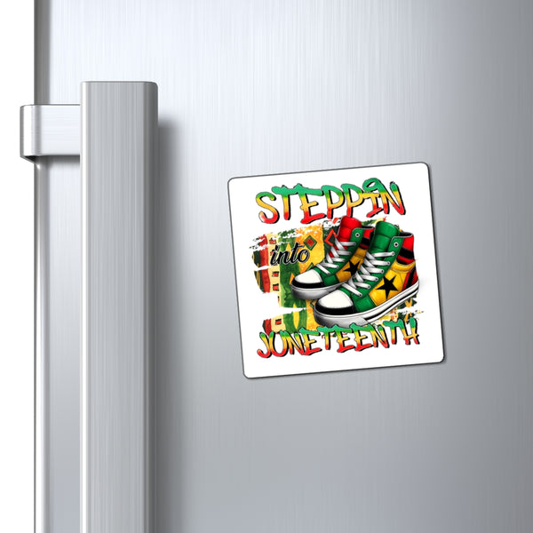 Steppin' into Juneteenth Magnets