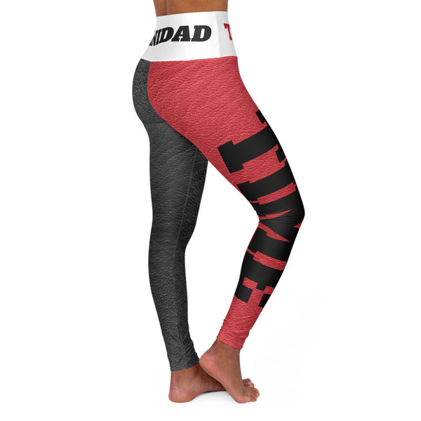 Trinidad & Tobago "Carnival Time" Faux Leather High Waisted Yoga Leggings