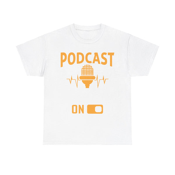 Podcast Mode On Plus Size Woman Heavy Cotton Tee