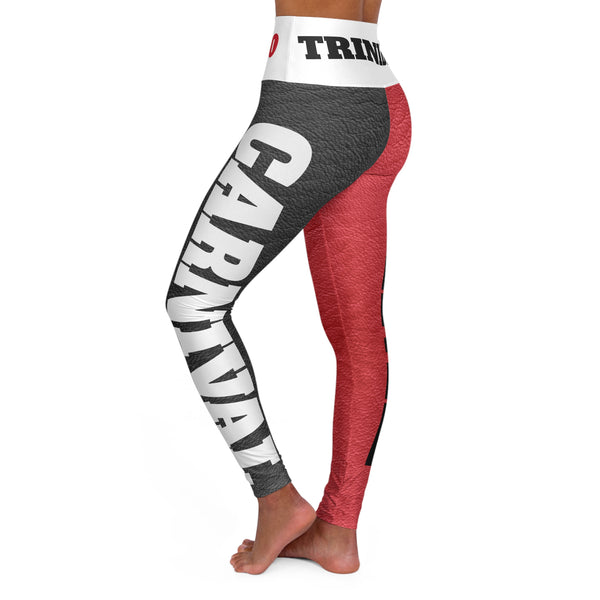 Trinidad & Tobago "Carnival Time" Faux Leather High Waisted Yoga Leggings