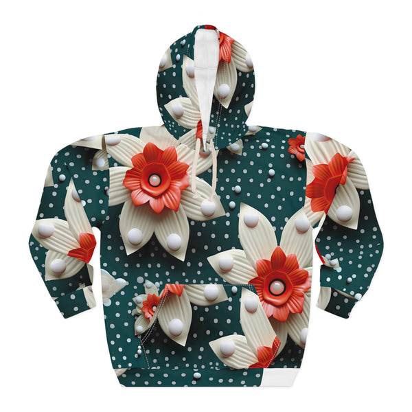 Floral Polka Dots Brand Woman's Pullover Hoodie