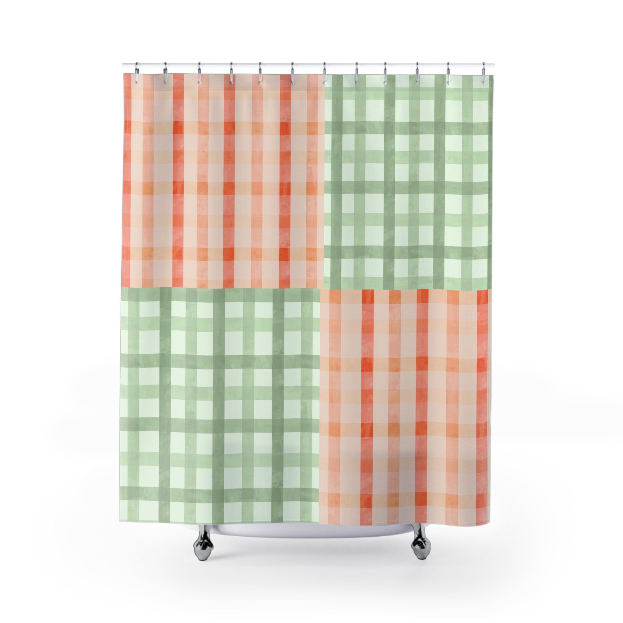 Checkered Shower Curtains