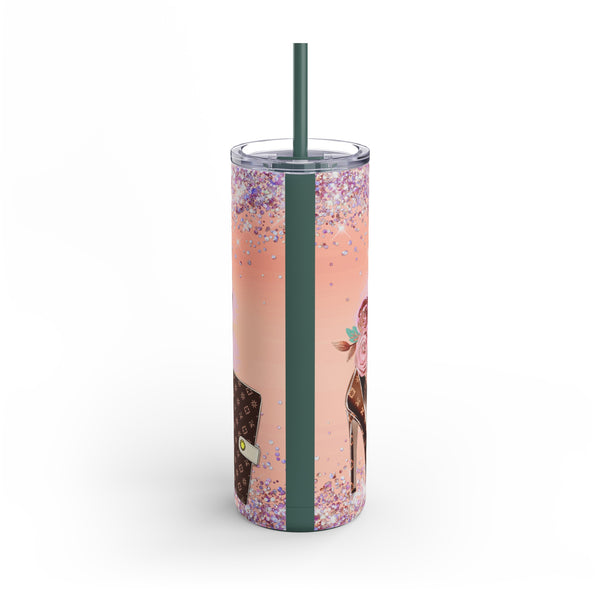 "Boss Babe Fashion"  Skinny Matte Tumbler, 20oz