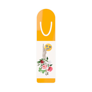 Smile and Flowers Bookmark