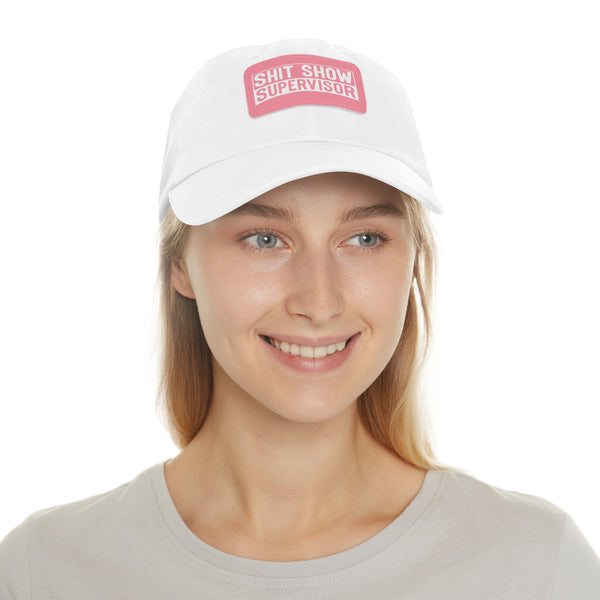 Sh*t Show Supervisor Ladies Hat with Leather Patch