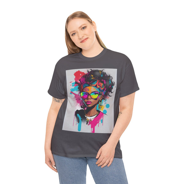 "Black Women" Woman Crewneck T-Shirt: Focus on the Good - Unisex Heavy Cotton Tee