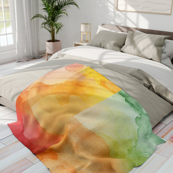 Water Colors Arctic Fleece Blanket