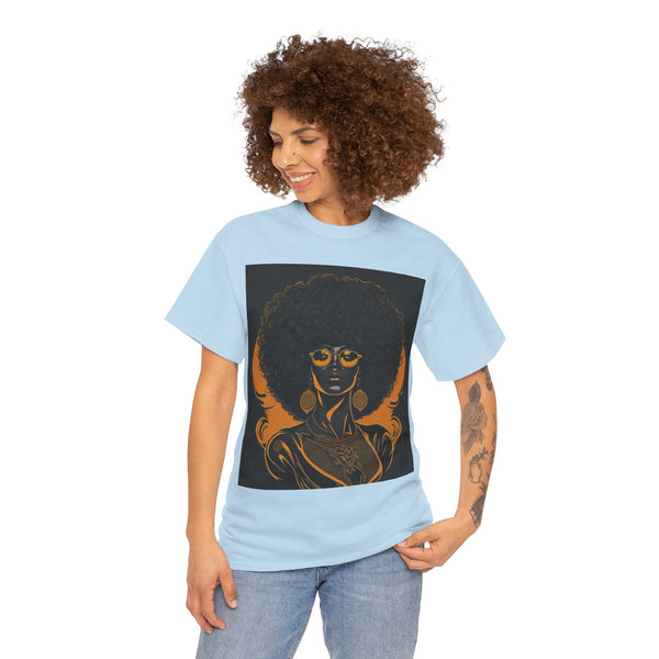 "Black Women" Woman Crewneck T-Shirt: Focus on the Good - Unisex Heavy Cotton Tee