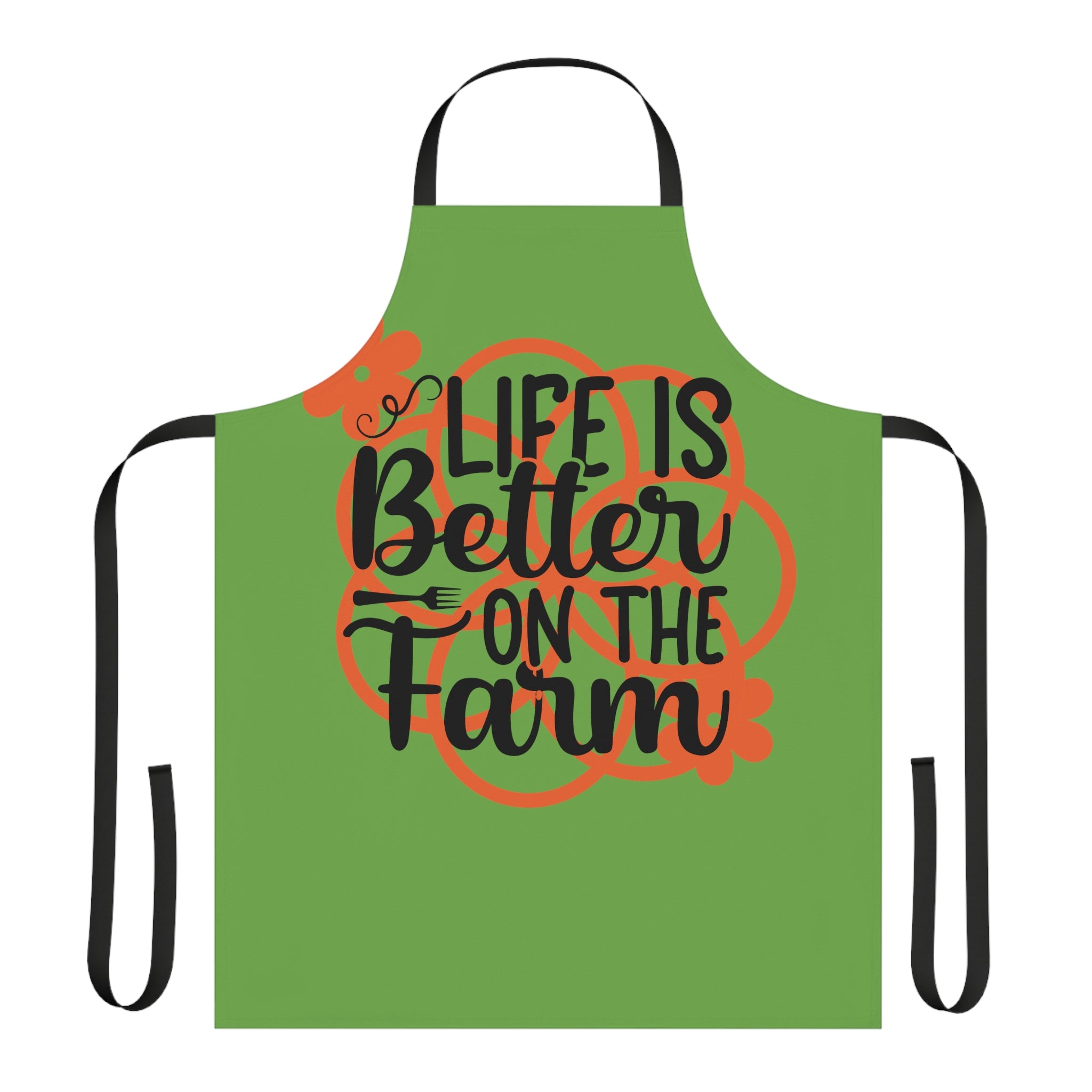 "Life is Better on The Farm" Apron, 5-Color Straps