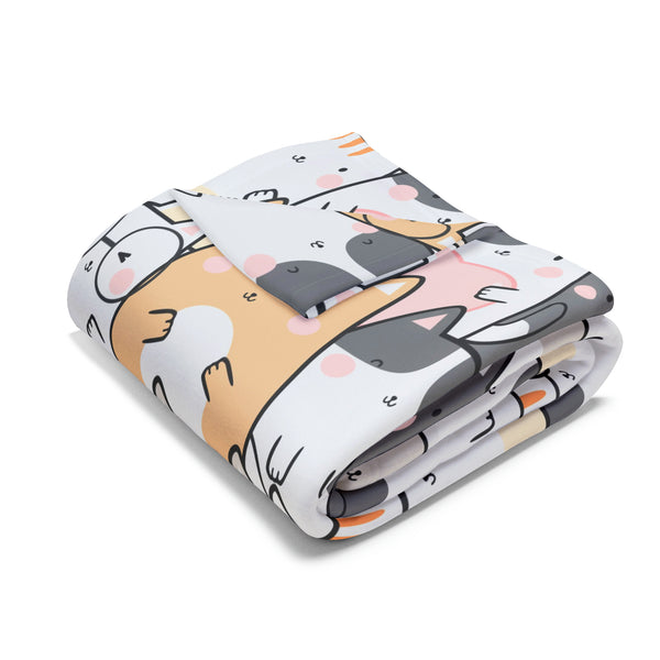 Cat Group Arctic Fleece Throw Blanket