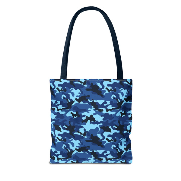 Blue Camo Reusable Tote Bag