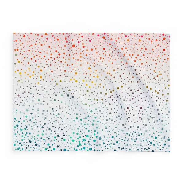 Polka Dots Arctic Fleece Throw Blanket