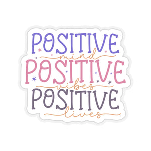 Positive Kiss-Cut Stickers