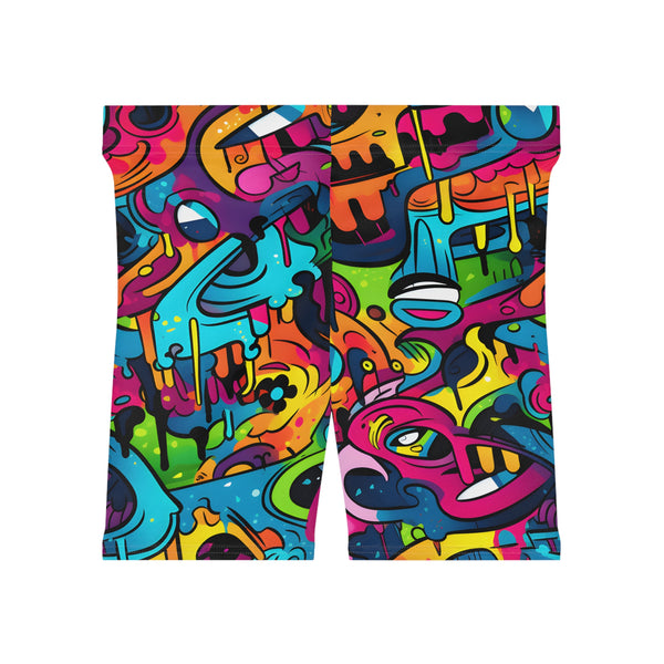 Graffiti Women's Biker Shorts