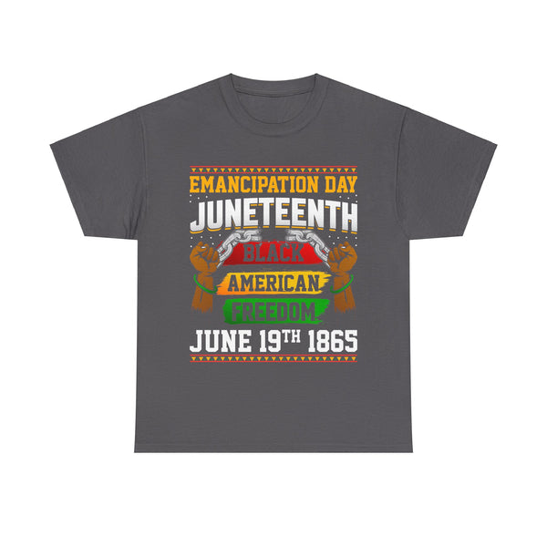 Emancipation Juneteenth Plus Size Woman Heavy Cotton Tee