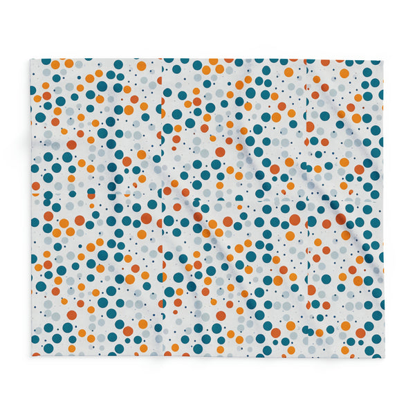 Spring Polka Dots Arctic Fleece Throw Blanket