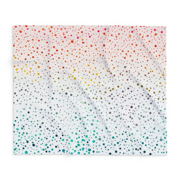 Polka Dots Arctic Fleece Throw Blanket