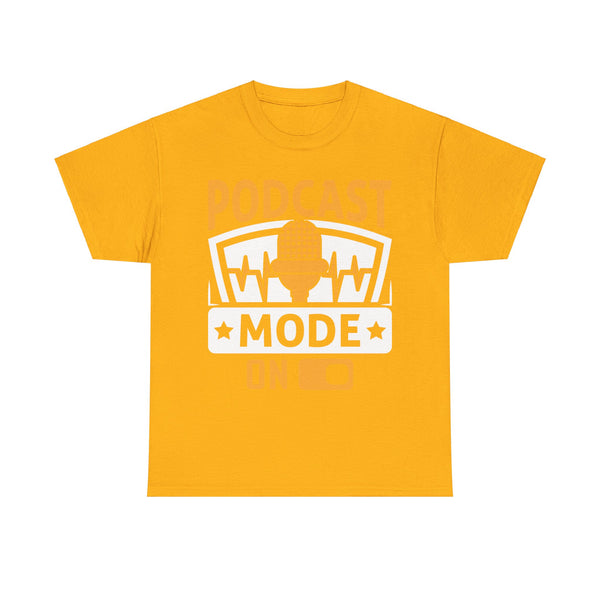 Podcast Mode On Plus Size Woman Heavy Cotton Tee