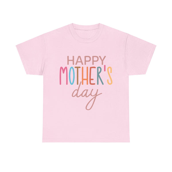 "Happy Mother's Day" Plus Size Women Heavy Cotton Tee T-Shirt