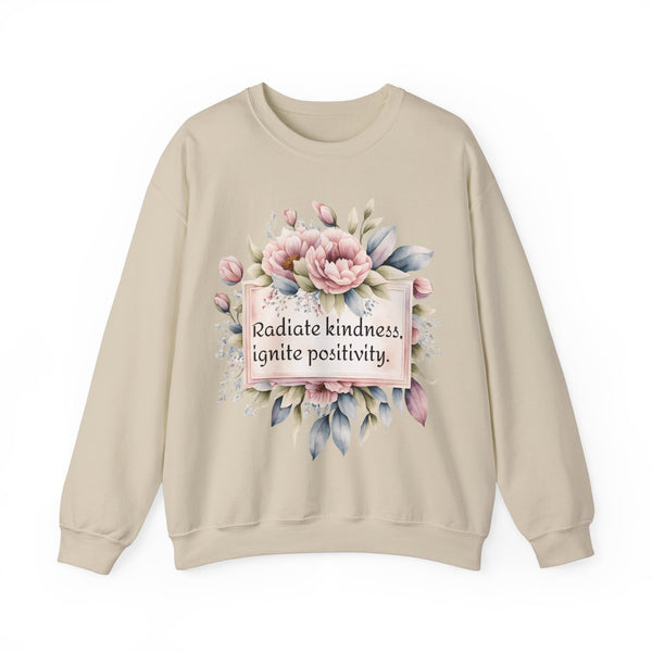 Radiate kindness, ignite positivity! Unisex Heavy Blend™ Crewneck Sweatshirt