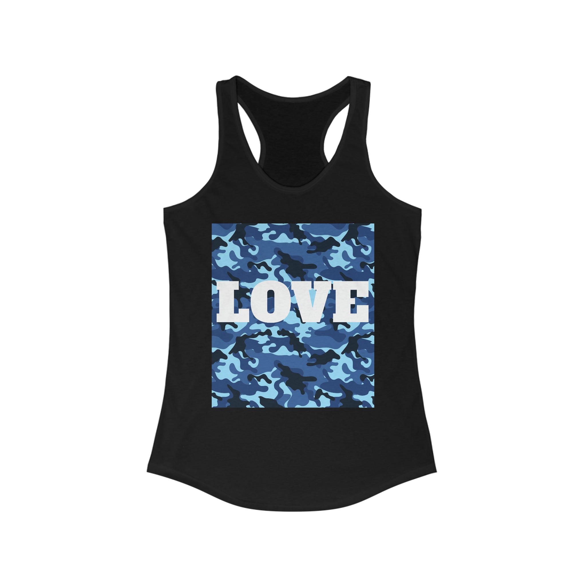 Love Camo Supervisor Women's Ideal Racerback Tank