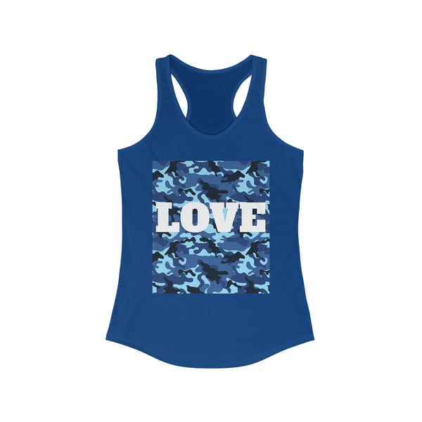 Love Camo Supervisor Women's Ideal Racerback Tank