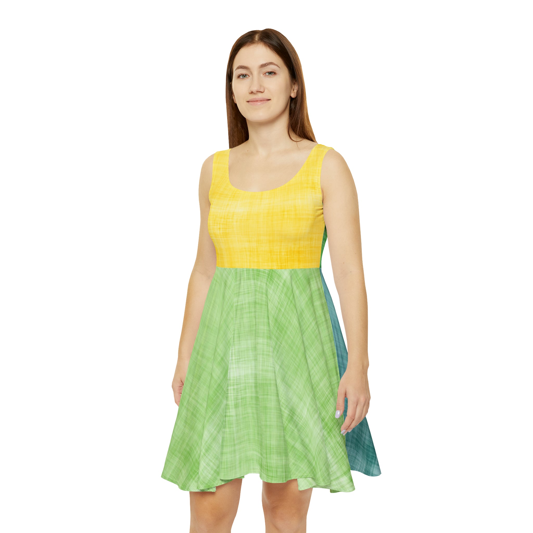 Color Block Women's Skater Dress