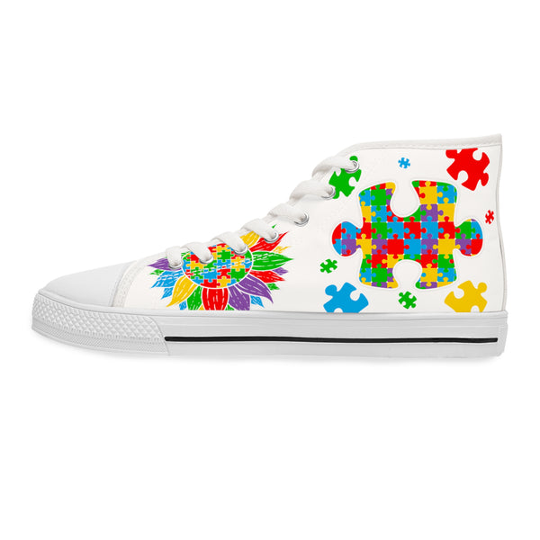 Autism Awareness Women's High Top Sneakers