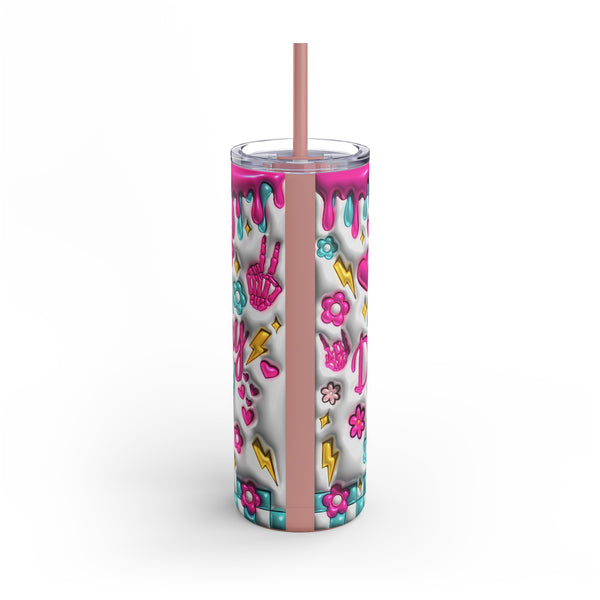 "Dumbfuckery"  Skinny Matte Tumbler, 20oz