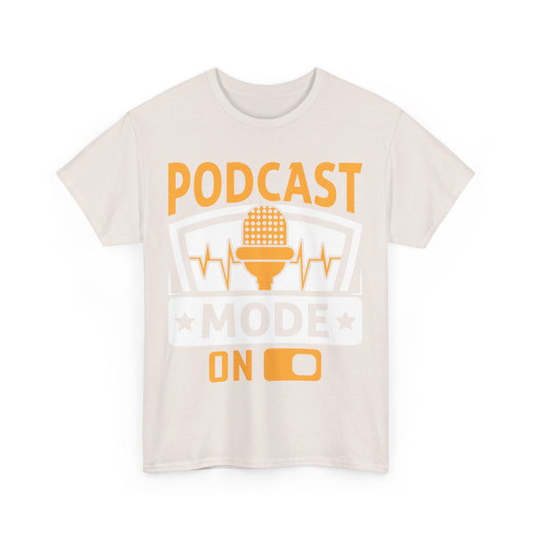 Podcast Mode On Plus Size Woman Heavy Cotton Tee