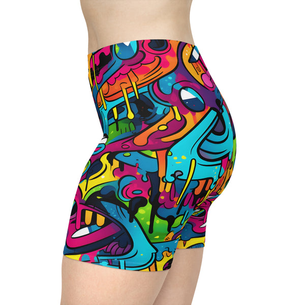 Graffiti Women's Biker Shorts